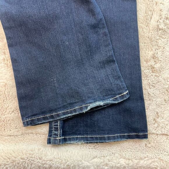 Silver Jeans Womens 28x33 Tuesday Boot Cut Low Rise Blue Denim Dark Wash Stretch - Picture 11 of 11